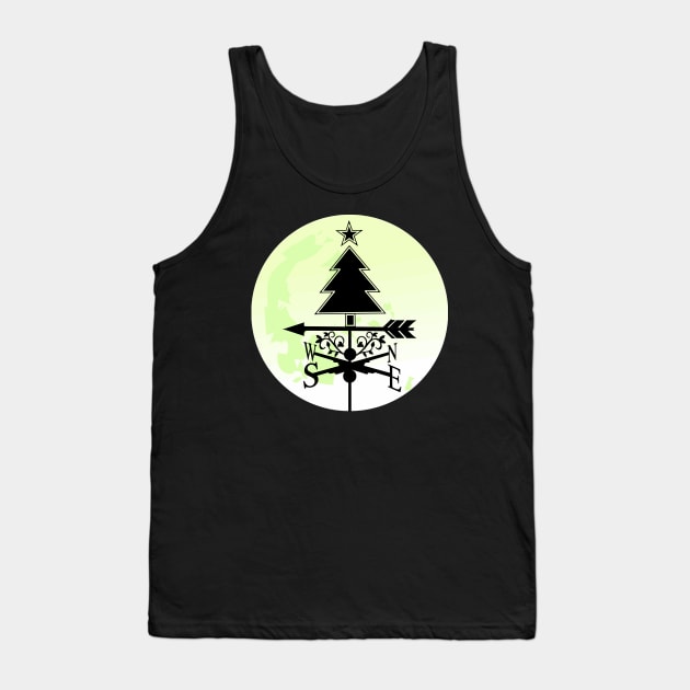 Christmas Tree Weathervane Tank Top by Nuletto